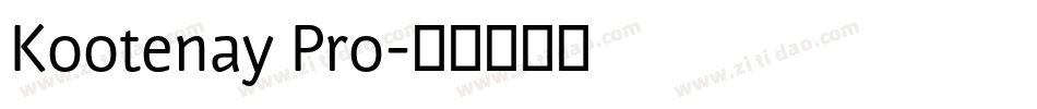 Kootenay Pro字体转换